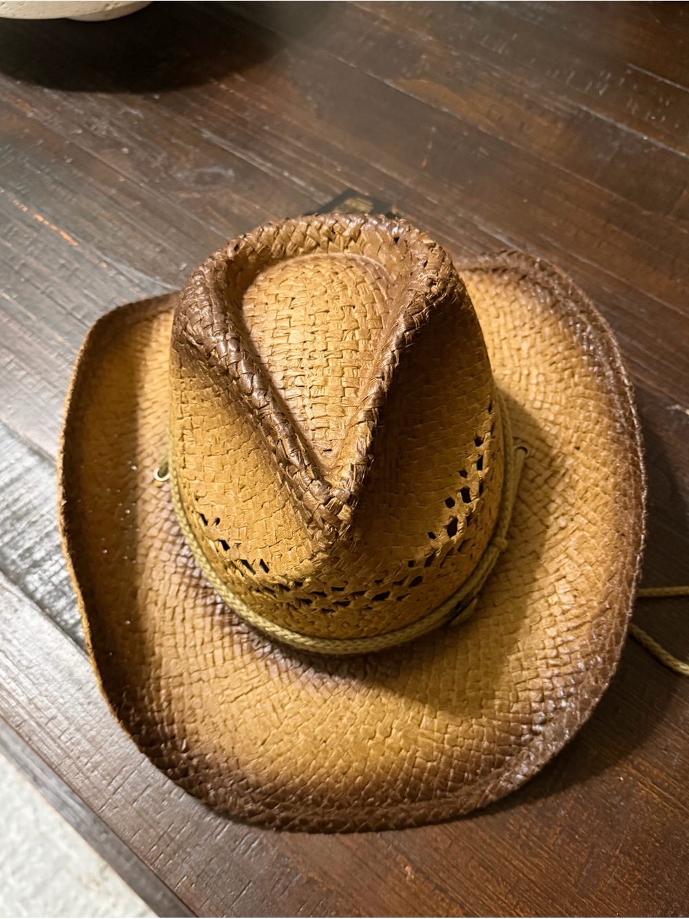 Brown Straw Cowboy Hat - Classic Summer Fedora